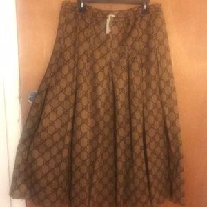 Technical GG print skirt Spring 2018 Resort Wear🌺